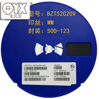 1000PCS/DAUG 1206 BZT52C20V silkscreen WM SOD-123 20V SMD Zener Diodas