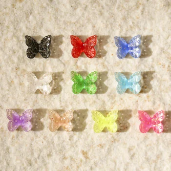 10mm 40PCS drugelis mini spalva aurora iliuzija skaidrus trimatis lankas maži dekoratyviniai deimantai
