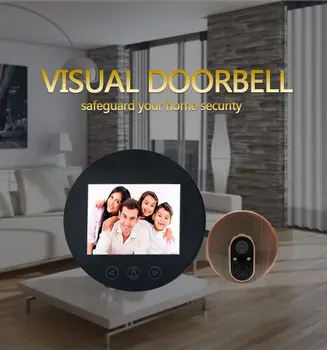 2.8 Colių 720P Vaizdo Doorbell Akutė Viewer Vaizdo Duris Telefono