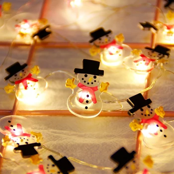 2M LED String Žiburiai Kalėdų Eglučių Papuošalai, Dekoruoti Kalėdų Dekoro Sniego Briedžių Snaigės Kalėdų Pakabukas Šalies Prekių