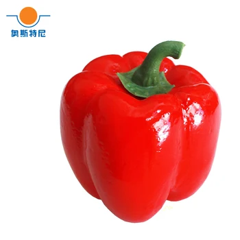 3pcs Raudonos spalvos Didelė dirbtinė netikras, dirbtinis Čili daržovių ir dirbtinės plastikinės netikrą imituojamas Čili daržovių modelis