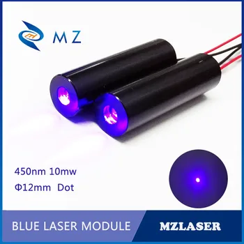 450 nm 10 mw Dot Blue Laser modulis Pramoninės klasės APC pastovi galia ratai Mėlyna orientacijos lazeriu