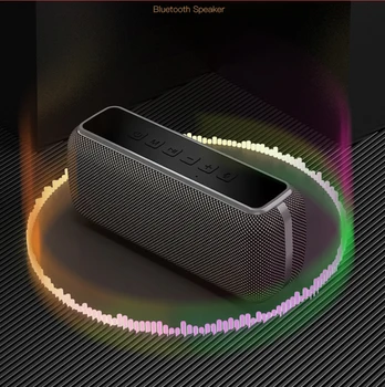 60W Didelės Galios Portable Bluetooth Speaker Gilus Baritonas Skiltyje TWS Stereo žemų dažnių garsiakalbis Soundbar Boombox Parama TF Kortelę AUX Muzikos Playe