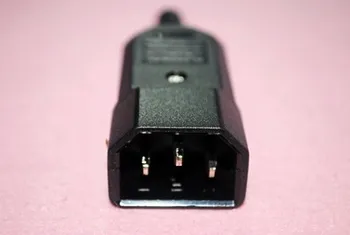 Aukštos Kokybės Juoda 3 Pin IEC 320 C C14 Male Plug Rewirable Maitinimo Jungties Lizdas AC 250V/10A konsolių Galia, Įsiurbimo Lizdas