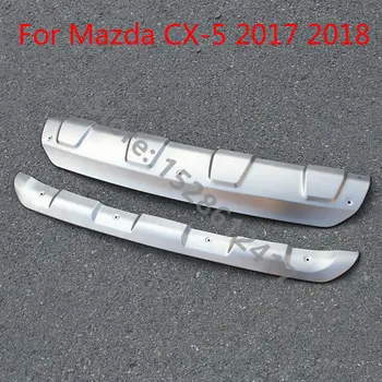 automobilių aksesuarai iš Nerūdijančio Plieno, automobilių Priekinio Ir Galinio Bamperio Slysti Raštas Plokštė Padengti 2017-2022 Mazda Cx-5 Automobilių Stilius