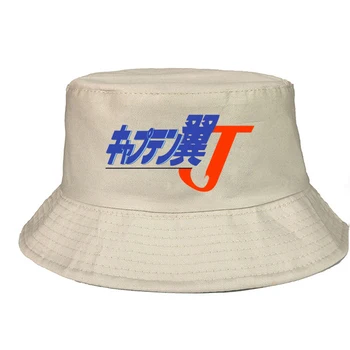 Captain Tsubasa spausdinti Paprastas Stilius Žvejo kepurė Panama Gatvės Pusėje Pajūrį Paplūdimio Turizmo Kibiro Kepurę Vairuotojo Kepurė