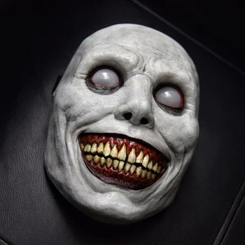 Creepy Halloween Mask Šypsosi Demonai Siaubo Veido Kaukės Blogis Cosplay Rekvizitai