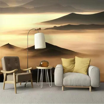 Individualizuotos fono paveikslėlį modernus minimalistinio nuotaika pievų kambarį miegamojo sienos apdaila vandeniui medžiaga