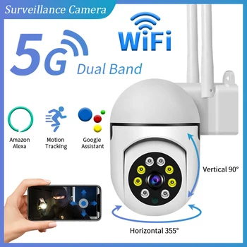 IP Kameros 5G WiFi Kūdikio stebėjimo 1080P Mini Patalpų CCTV Saugumo Kameros AI Sekimo Garso ir Vaizdo Stebėjimo Kamerą