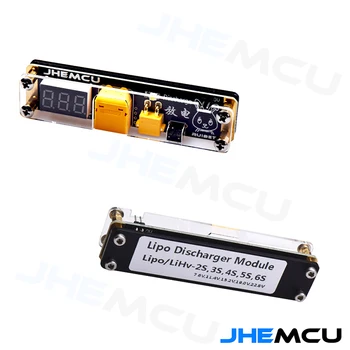 JHEMCU Ruibet LIPO Išleidiklis Modulis 2-6S Built-in LED Indikatorius 3.8 V 0V Režimu RC XT30 XT60 LIPO Baterijos Laikymo metalo Laužą