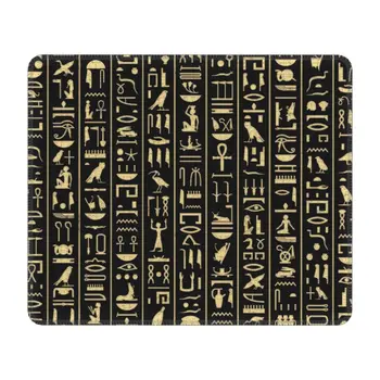 Juodojo Aukso Hieroglifų Žaidimų Pelės Padas Neslidus Gumos Pagrindo Kilimėlis Senovės Egipto Kultūra Biuro Kompiuterio, Nešiojamojo Kompiuterio Stalas Kilimėlis