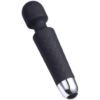 Karšto Pardavimo Wand Massager su 8 Greitis 20 Vibracijos USB Reacharge Galingas Vibratorius Moterims Belaidžius Vibratoriai