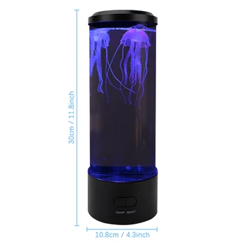 LED Fantazijos Medūzos Lempa USB Power/Baterija Spalva Keičiasi Medūzos Bakas Akvariumas Led Lempos Atsipalaiduoti Nuotaikos Naktį Šviesos