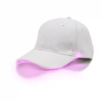 LED Šviesos Skrybėlę Vyrų Beisbolo kepuraitę Baras, Diskoteka Įranga Etapo Rezultatus Hip-hop ' Liuminescencinės skėtį nuo saulės Skrybėlę Baltos, Raudonos Šviesos