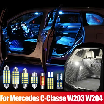 Mercedes Classe C W203 W204 12v Automobilio Canbus LED Interjero Dome Skaitymo Lempos Kosmetinis Veidrodėlis bagažo skyriaus Apšvietimas Priedai