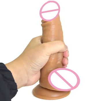 Minkštas Realistiškas Penis Siurbtukas Dildo Moterų Masturbator Erotika Netikras Penis Penis Didelis Vibratorių Suaugusiųjų Sekso Žaislai Produktus