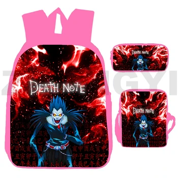 Naujas DEATH NOTE, 3D Kuprinė Moterims Verslo Nešiojamas Packbag Kokybės Anime Death Note, Misa Amane L Ryuk Didelis Mokyklos Maišą Mergaitėms