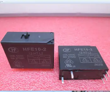 NAUJI Aukštos galios 12V relė du kartus relės ritė HFE10-2 12-HT-L2 12VDC HFE10-2-12-HT-L2 12vdc 50A 277V 12V DC12V 50A 277VAC 5PIN