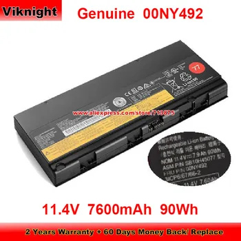 Originali 00NY492 Baterija SB10H45077 Lenovo ThinkPad P50 P51 20HHA005CD 01AV477 SB10H45075 00NY490 00NY491 01AV476 11.4 V 90Wh