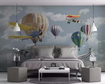 papel de parede Debesis balionas tapetai svetainė, miegamasis, vaikų kambarys HD dekoratyvinis fonas sienos