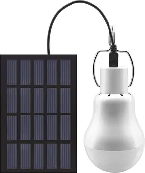 Saulės LED lemputė nešiojamas USB įkrovimo nušviesti su saulės baterijomis patalpų, lauko kempingas palapinėms žvejyba