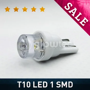 super šviesus, T10 1SMD W5W 1W LED Žibintai Įgaubto Lęšio Plotis žibintų Lempos Šviesos visų spalvų
