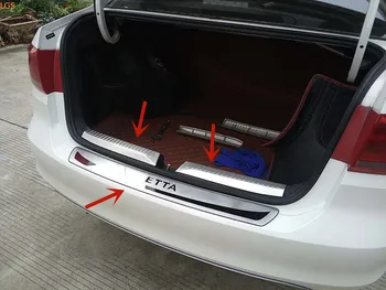 Volkswagen Jetta 2013-2018 M. Aukštos kokybės nerūdijančio plieno bagažo skyriaus slenksčio Guard plokštė Anti-scratch apsauga, automobilių reikmenys