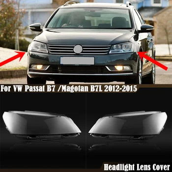 Volkswagen VW Passat B7 /Magotan B7L 2012 2013 2014 2015 Skaidrus Žibintų Dangtelis priekinio Žibinto Lempa, Shell Umbra Objektyvas