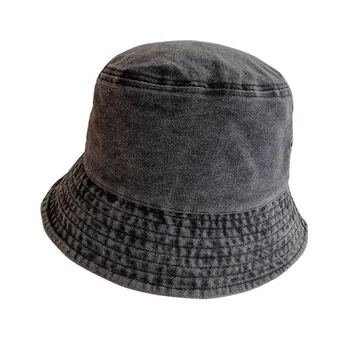 Vyrai Ponios Džinsai Vintage Hat Korėja Vasaros Bžūp Unisex Apsaugos Nuo Saulės Mados Kibirą Lauke, Išvykos Pėsčiomis, Žvejyba Skrybėlės Moterims Turas Skrybėlės